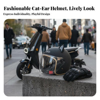Motorcycle Half Helmet 3C Certified Half Face Helmet Four-Season for Women, Adults, Commuting, Daily Commute, Outdoor Riding