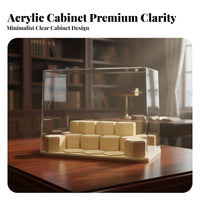 Clear Acrylic Display Case High Clarity Acrylic Display Box Particle-Resistant Proof Surprise Box Case Customizable Layout