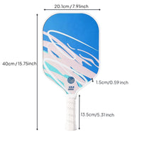 Ultralight Fiberglass Pickleball Paddle Shielded Border Guard Pickleball Paddle for Outdoor