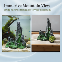 Aquarium Mountain Ornament Fish Tank Decoration Artificial Rockery Landscape Micro-Landscape Decor