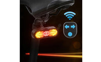 LED Bike Tail Light with Turn Signals Flashing Bike Tail Light with Wireless Control for Commuters
