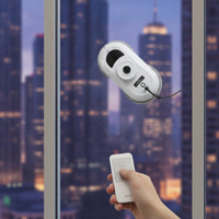 Window Cleaning Robot Dual Spray Robotic Window Cleaner Glass Cleaning Robot Microfiber Safe for Homeowners, High Panes