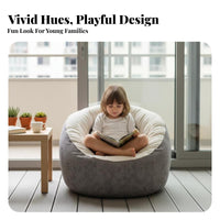 Frameless Construction Highsupportive Bean Bag Space-Saving Beanbag Lounger comfortable Floor pillow Lightweight for Children, Students, Bedroom, Balcony, Playroom, Living Room