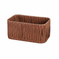 Divided Woven Storage Container Rattandesign Multi-Compartment Organizer