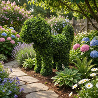 Easter Bunny Garden Stake Potted Artificial Hare Topiary Tree Realistic Appearance Bunny Shaped Topiary for Gardeners, Homeowners, Yard, Front Porch