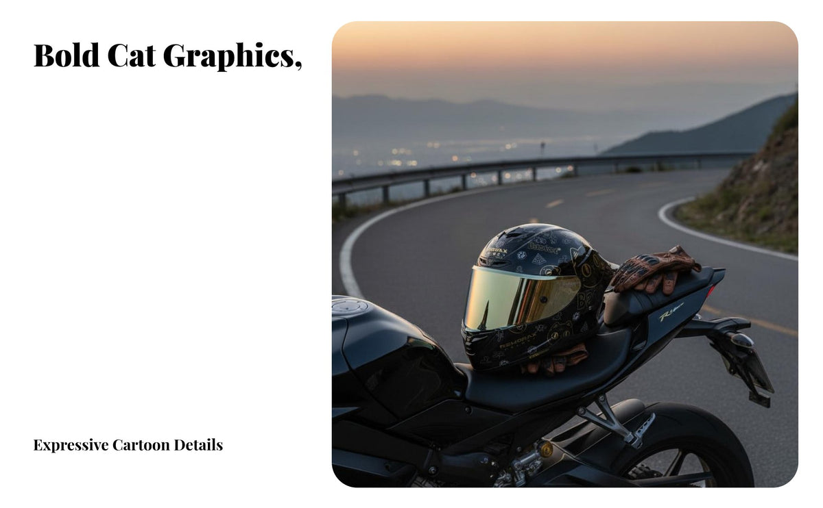 Complete Headgear Multi-Season Full Face Impact Resistant for Men, Motorsport Activities