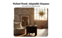 2 Pieces Round Nesting Table Set full Wood Construction Tripod Nesting Tables Retro aesthetic Living Room Furniture for Homeowners, Small Spaces, Bedroom