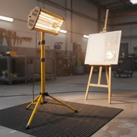 High Power Handheld Infrared Paint Dryer Fast Drying Auto Body Repair Heat Lamp Even Heating Handheld Paint Dryer for Professionals, Spray Booth