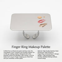 Foundation Mixing for Professional Makeup, Compact Color Blending Cosmetic Palette, Mini Size Design for Enthusiasts, 76mm x 50mm