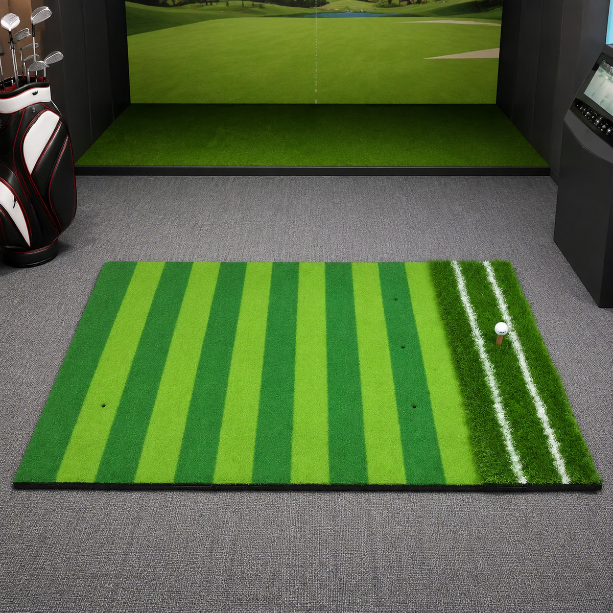 golf hitting mat