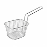 Stainless Steel Chip Basket Long Handle Wire Mesh Food Holder Kitchen Utensil for Home Cooks, Restaurant