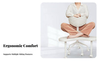 Supports Active Sitting Cross-Legged Floor Seat Promotes Healthy Posture Ergonomic Seating multi-purpose Use Meditation Stool Thickly Padded padding for mindful movement Practitioners, Office Workers, Living Room, perusing corner, Studying, Desk Work