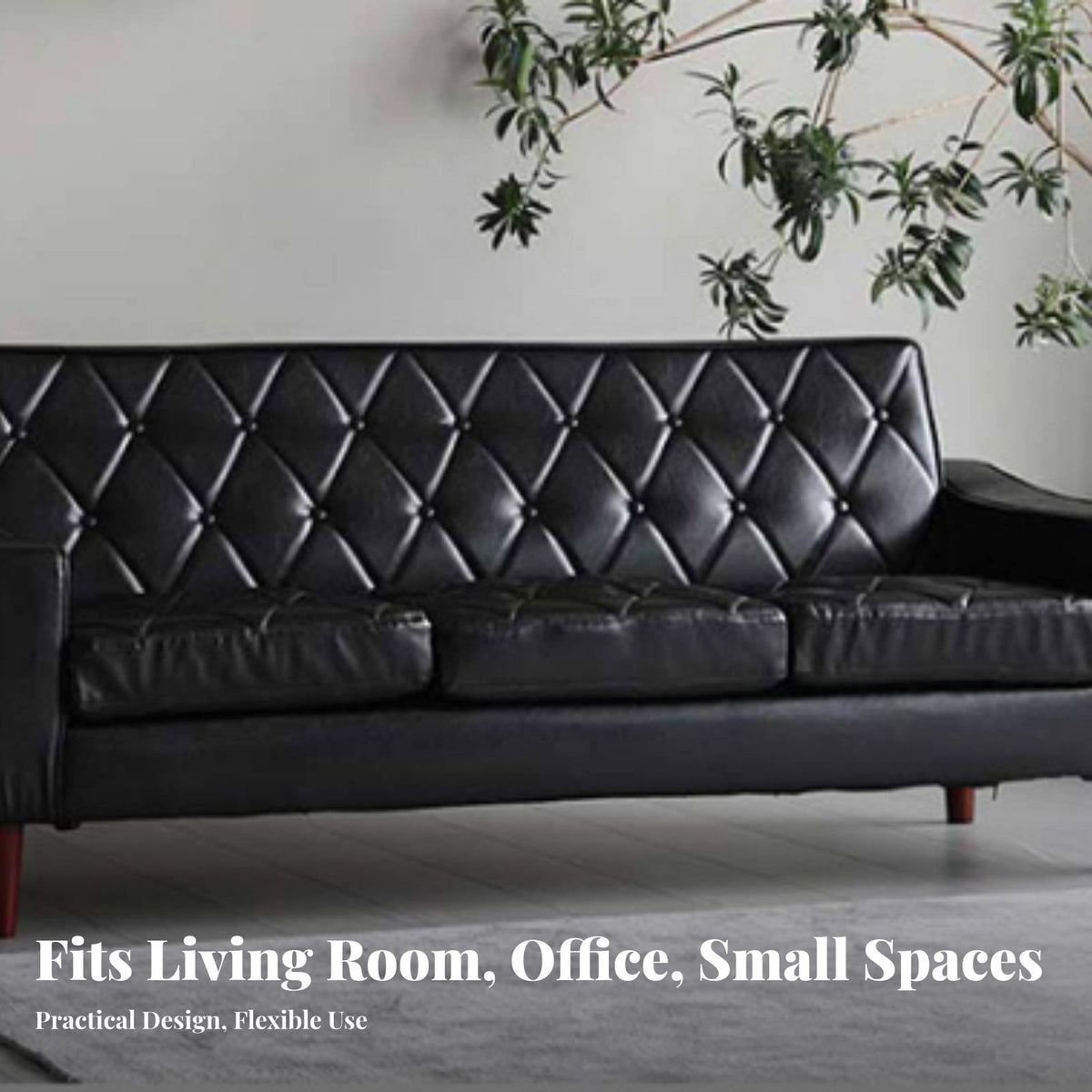Nordic Influence 3-Seater rugged Settee Modern Design Multi-Piece Seating Group Minimalist look Sofa Designer Look for Small Apartment Dwellers, Interior Designers, Office Managers, Reception Area, Lounge