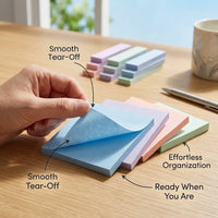 Multicolor Sticky Notes for Students Color with Long Strips, Paper Note Pads Set, 100 Sheets Each, 5 Medium