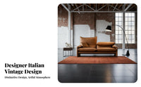 Italian Design Three-Seater with adjustable rearrests designer-inspired Sofa Vintage Inspired Couch Adjustable rearrest for Homeowners, Families, Lounge Area, Home Office