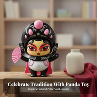Sichuan Opera Face Changing Doll Interactive Panda Face Changing Toy Bright Colors Bian Lian Doll for Children, Collectors, Fun Time, Desktop, Office