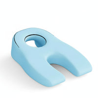 Contoured Memory Foam Prone Pillow Open Design Prone Sleeping Headrest Rounded Edges