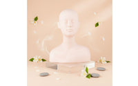 Mannequin Head with Shoulders Realistic Masking Practice Head and Shoulders Display Bust for Students