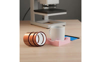 5 Pieces High Heat Resistance Vinyl Application Tool Kit Leaves No Residue Tumbler Cradle Set Built-In Squeegee Slot Mug Crafting Stand Warp-Resistant for Crafters