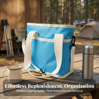 Space-Saving Drink Carrier with Dividers