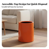 Cream Design Garbage Bin Large Capacity Minimalist Trash Bin Removable Inner Bucket Minimalist Trash Can for Students, Living Room, Bedroom