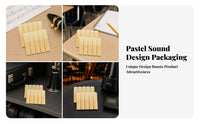 10 Pieces Rounded Tip Saxophone Cane Reed Piece Tapered Design Natural Cane Reed Piece Smooth Surface Woodwind Accessory Light Wood Color
