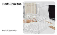 3-Tier Rolling Basket Shelf Movable with casters Utility Cart Multilevel Design