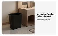 Small Trash Can Thickened Material Square Trash Can Sturdy Rubbish Bin for Hotel Managers, Homeowners, Kitchen, Restaurants, Restroom