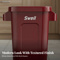 Movable Kitchen Garbage Can With Wheels Rolling Trash Can Large Capacity Uncovered Top Bin Thickened Material Waste Container