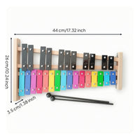 Glockenspiel 27-Note Metallophone Compact for Beginners