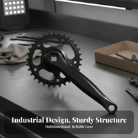 Mountain Bike Crankset Wear-Withstand Ant Mountain Bike Crank Limb Set Single Speed Crankset Thickened Chainring 170mm Crank