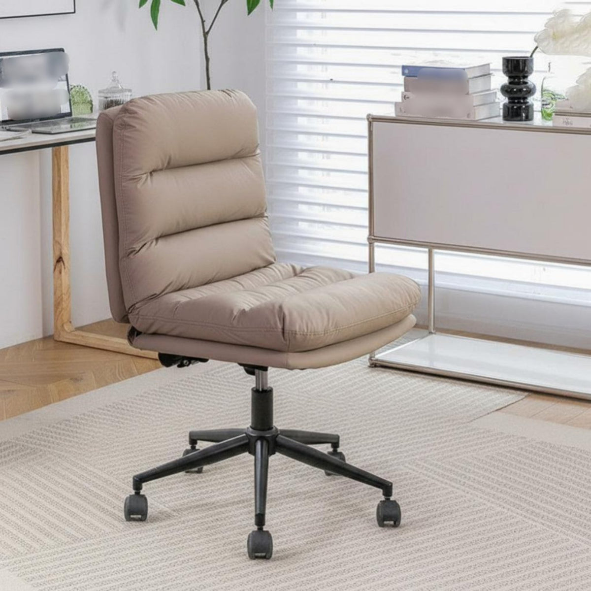 360-Degree rotate Reclining Task Chair with Footrest Height Adjustable Office Furniture Ergonomic Design assist for Students, distant Workers, enthusiasts, Study, Bedroom, Gaming Room