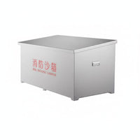 Stainless Steel Sand Cabinet Customizable Text for Gas Stations, Industrial Site
