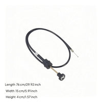 76 Cm Throttle-Choke Cable Sheathed Motorbike Choke Control Cable Plastic Knob Vehicle Parts Long
