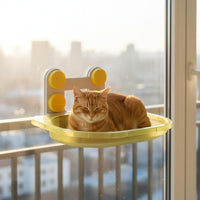 Suction Cat Perch Bed Sunbathing Suction Cat Perch Hammock Easy to Install Pet Accessory for Balcony