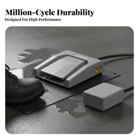 Waterproof USB Foot Pedal Plug and Play Wireless Foot Controller Long-Lasting Hands-Unrestricted Keyboard Pedal Wide Compatibility for Machine Operators, Factory Workers, Factories, Assembly Lines, Workshops, Office