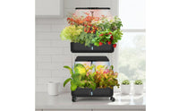 Multi-Tier Soilless Cultivation System Adjustable Height Soilless Cultivation Rack Automatic Timer Smart Indoor Growing System for Beginners