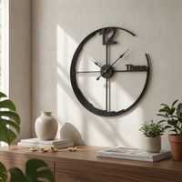 Minimalist Metal Wall Circular Timepiece Modern Metal Wall Circular Timepiece