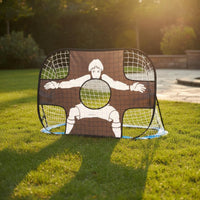 Multi Functional 2 in 1 Ball Target Frame Easy Assembly Kids Soccer Goal Set Lightweight Folding Soccer Goal for Playground, Garden