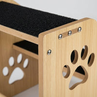 Dog Steps for Small with Three Tier Wooden Design, Pet for Bed and Sofa with Sloped Climb Angle, Pet for Home Furniture