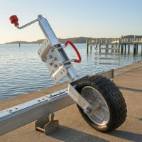 Trailer Support Wheel with Bracket Side-Winding Trailer Support Wheel Galvanized