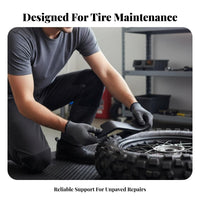 Aluminum Alloy Motorcycle Tire Bead Holder Lightweight Tire Changing Bead Clamp Universal Fit for Dirt Bike Riders, Trackside Repair, Garage