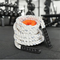 Heavy-Duty Battle Rope Braided Battle Rope with Shielded Wrap Thick Long-Lasting for Fitness Enthusiasts, Athletes, Functional Fitness, Home Gym