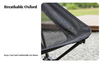 Foldable Round Moon Chair Waterproof Portable Seating Space-Saving Folding Seat No Assembly Needed for Campers, Students, Camping, Balcony, Small areas, Dorm Room