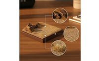 1/64 Scale Miniature Display Base Low-Profile Display Platform with Frame Compact Solid for Modelers, Desk, Shelf