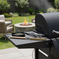 Wooden Handle Copper Wire Brush Screwdriver Included Pizza Brush Hanging Loop Cleaning Tool Narrow Head for Barbecue