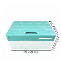 Hard Box Rectangular Flip-Open Lure Box Removable Dividers Gear Organizer