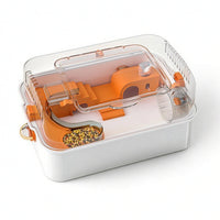 Hamster Cage Easy-to-Clean Hamster Cage with Wheel Breathable Small Animal Habitat for Apartments