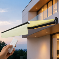 Electric Retractable Awning, Outdoor Waterproof Sun Shade, For Balcony & Garden