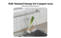 Ginger Garlic Storage Container Multi-Functional Hanging Storage Basket Space-Saving Kitchen Spice Basket for Pantry